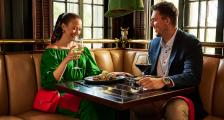 Couple enjoying Inside Dining at Jockey Club on Mackinac Island
