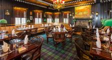 A dining room