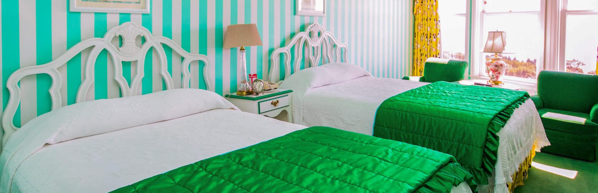 Double Exterior Room with two double beds