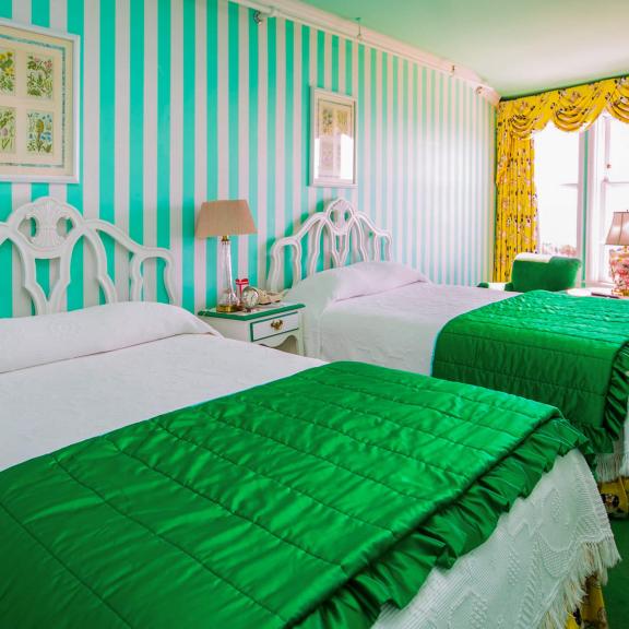 Double Exterior Room with two double beds