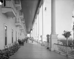 Front Porch Library of Congress black and white photo
