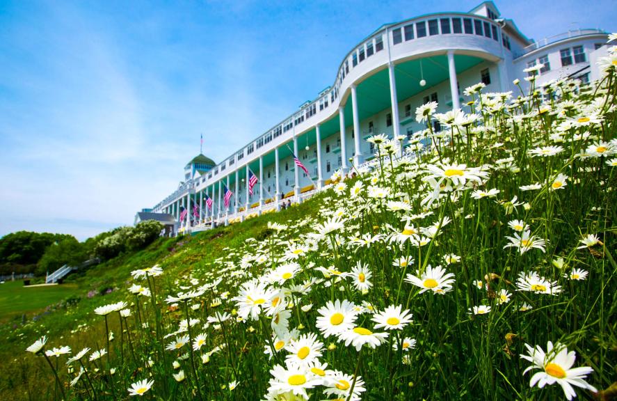 Grand Hotel view from front lawn