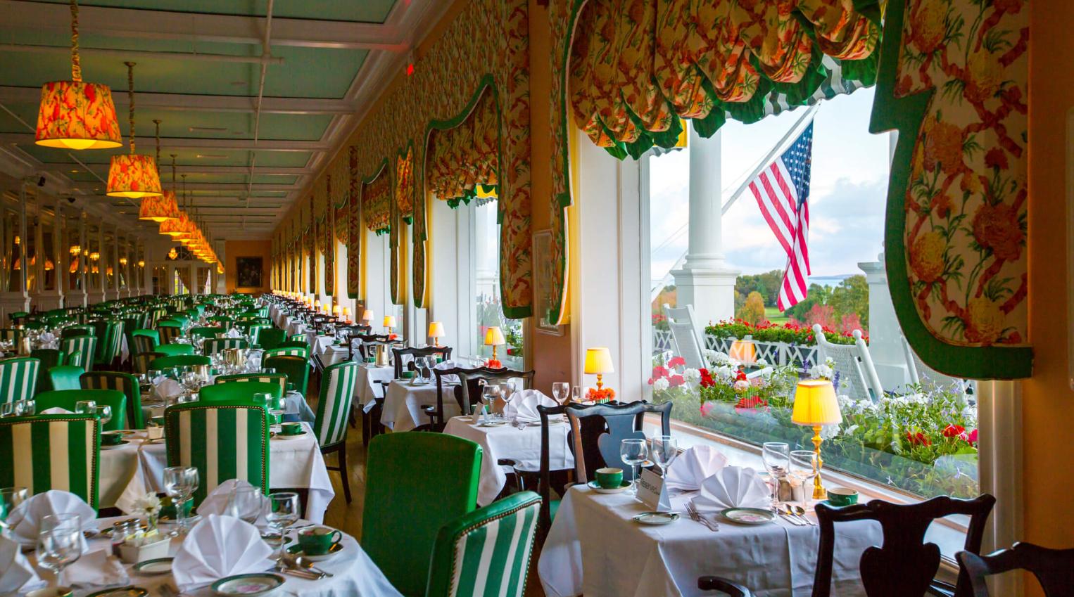 A wide view of the Main Dining Room