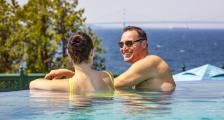 guest in pool