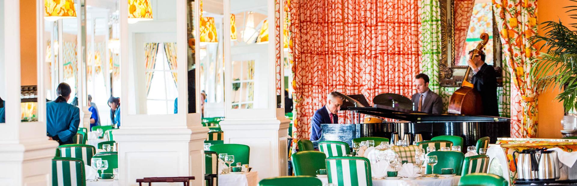 Main dining room with live music