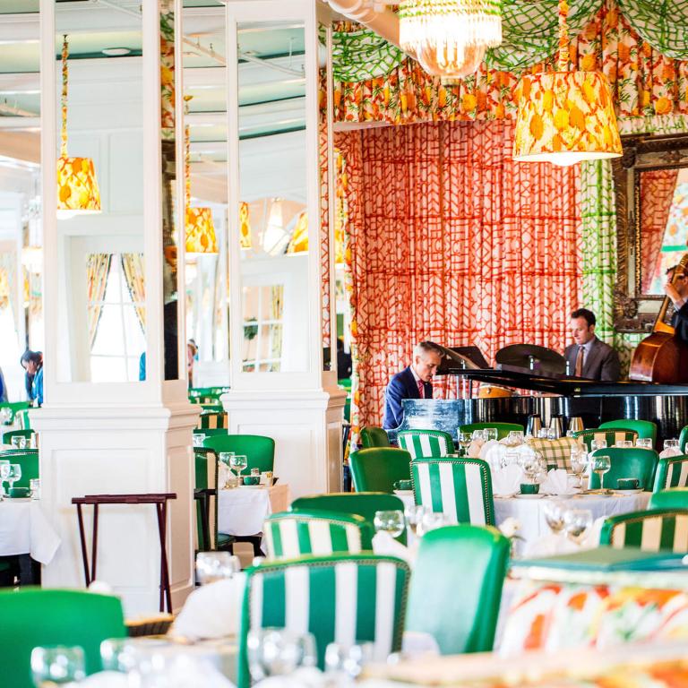 Main dining room with live music
