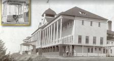 An old black and white photo of the Grand Hotel