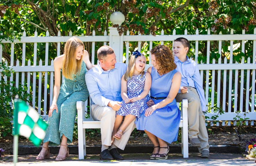 Family with kids portrait