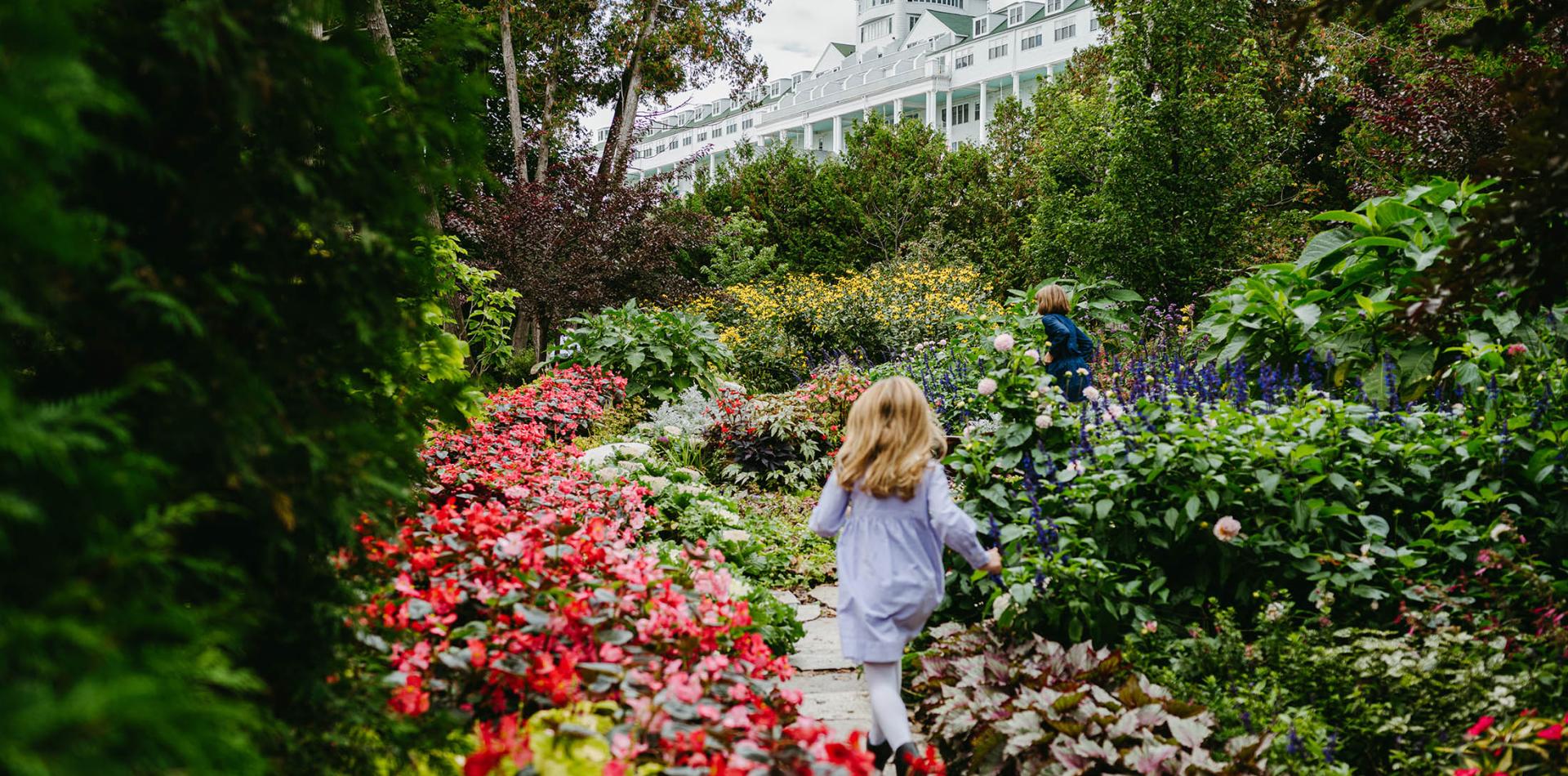 Girls in Grand Mackinac Garden