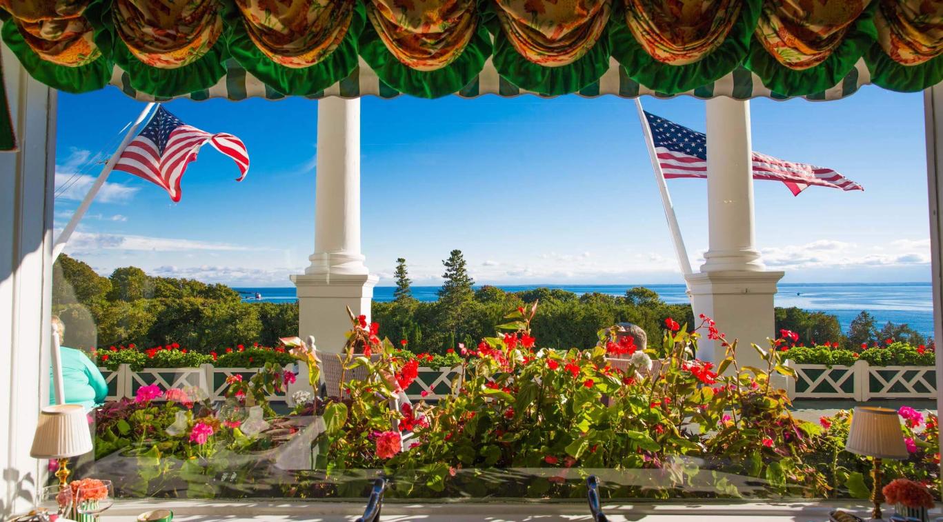 View of outside from main dining room