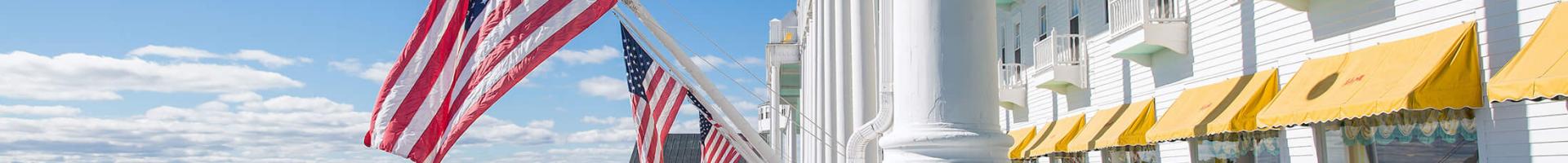 View from front porch of Grand Hotel