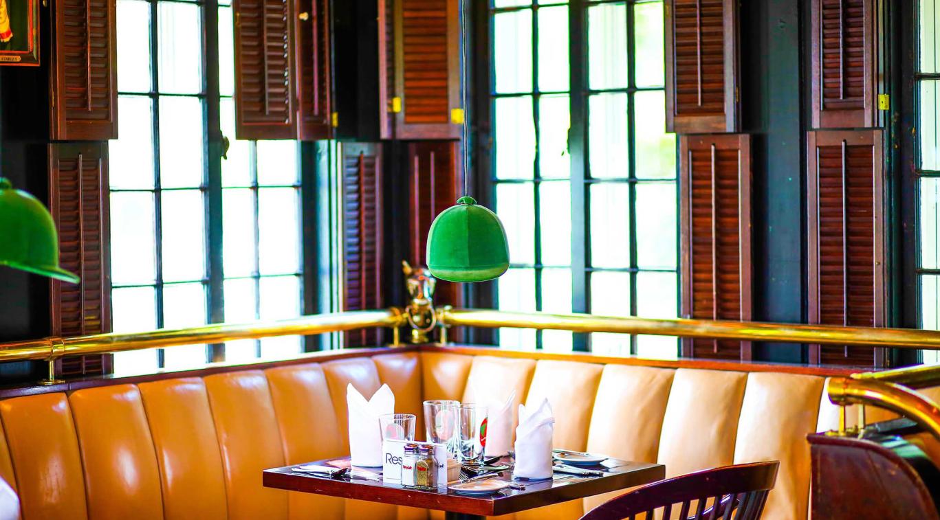 A table set at The Jockey Club