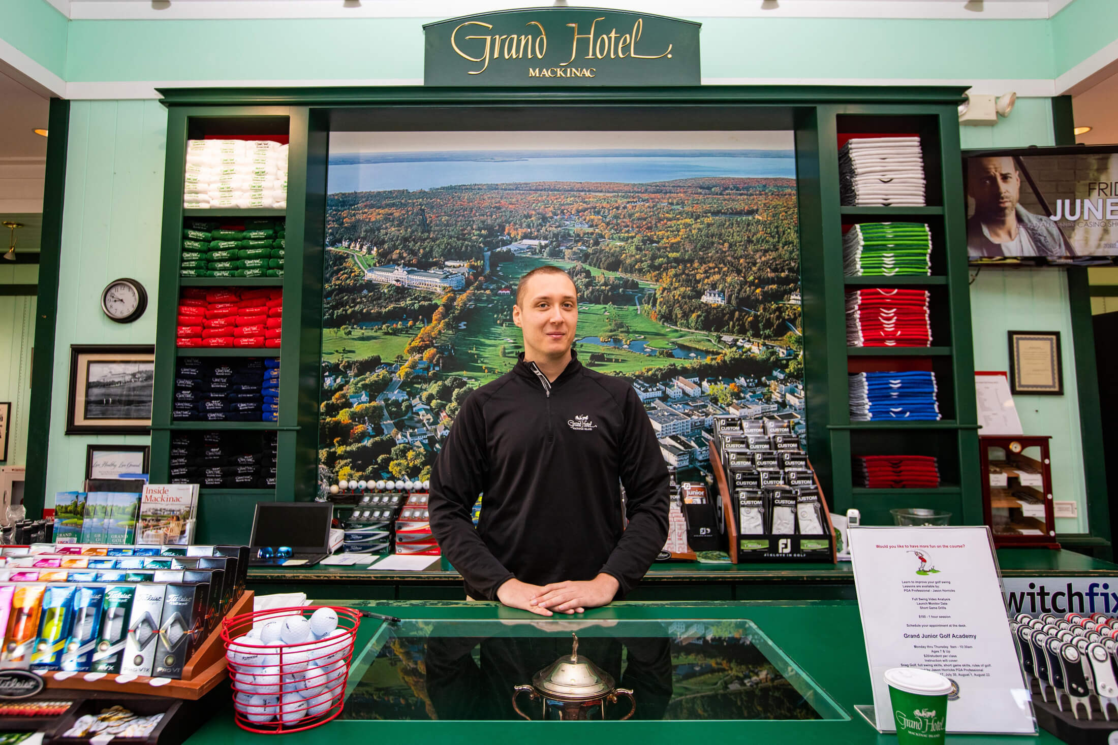 Golf shop person