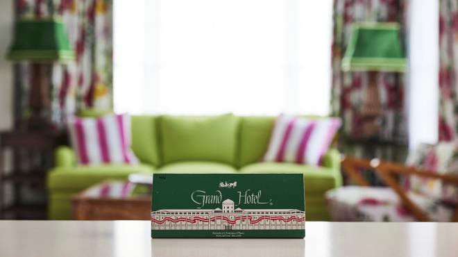 box of grand hotel fudge