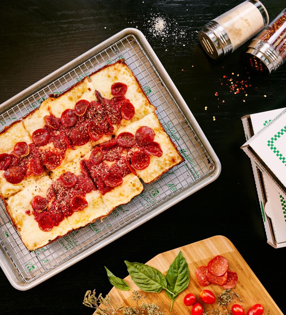 Pizza ready to serve